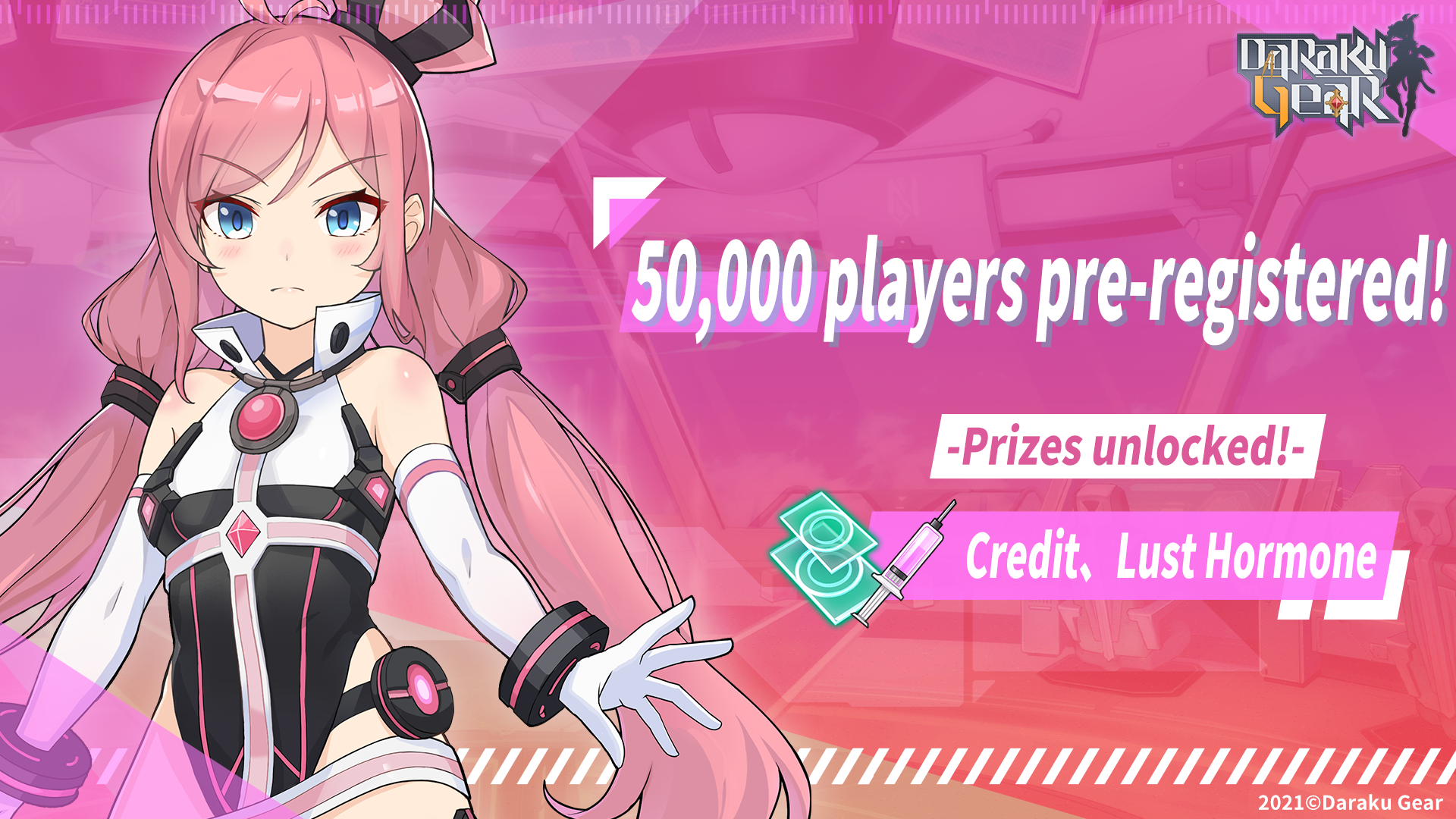 Daraku Gear 50,000 Pre-Registers Achieved